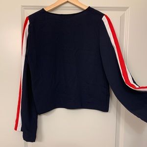 ZARA Navy Stripe Long-sleeve Shirt